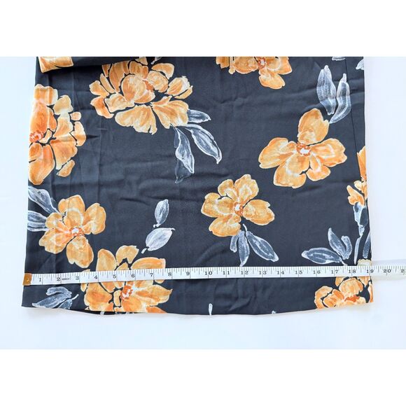 NWT Anthro Paper Crown Primrose Wide Leg Floral Pleated Pants in Blue & Yellow 8 - Picture 12 of 12